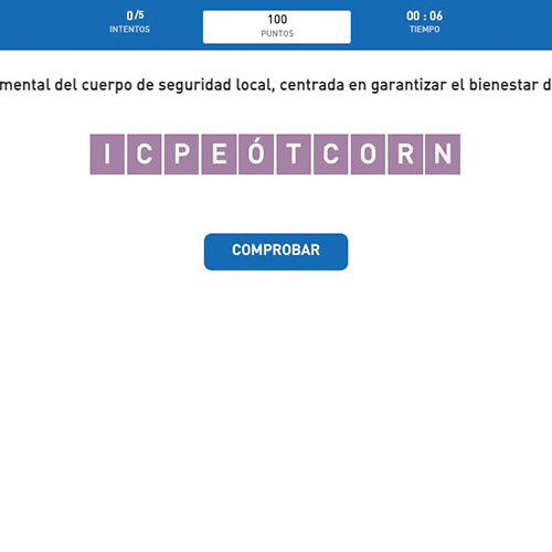 Ordena las letras 10