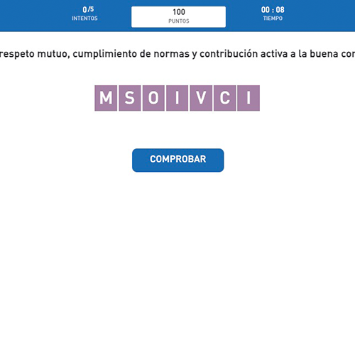 Ordena las letras 12