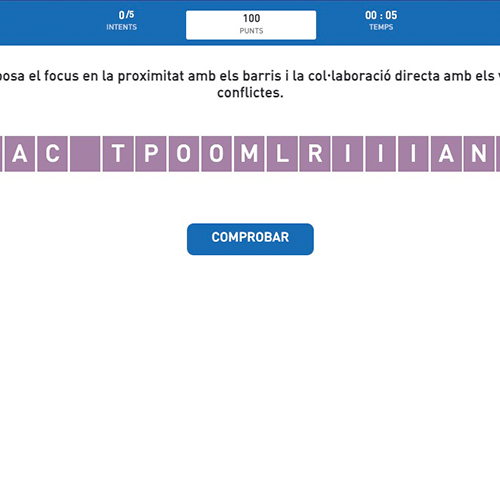 Posa les lletres en ordre 1