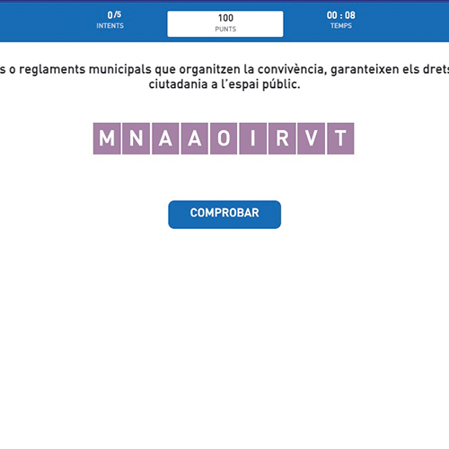 Posa les lletres en ordre 5