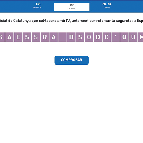 Posa les lletres en ordre 6