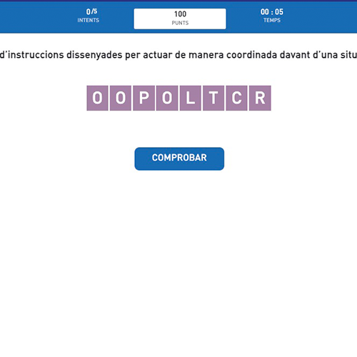 Posa les lletres en ordre 9