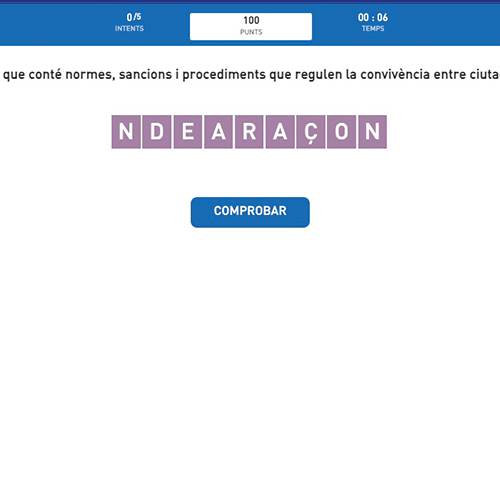 Posa les lletres en ordre 13