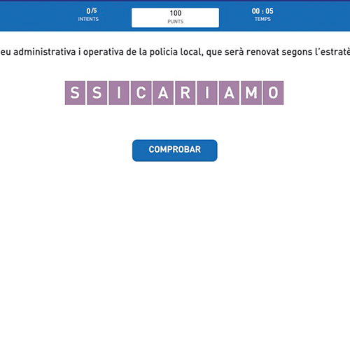 Posa les lletres en ordre 14